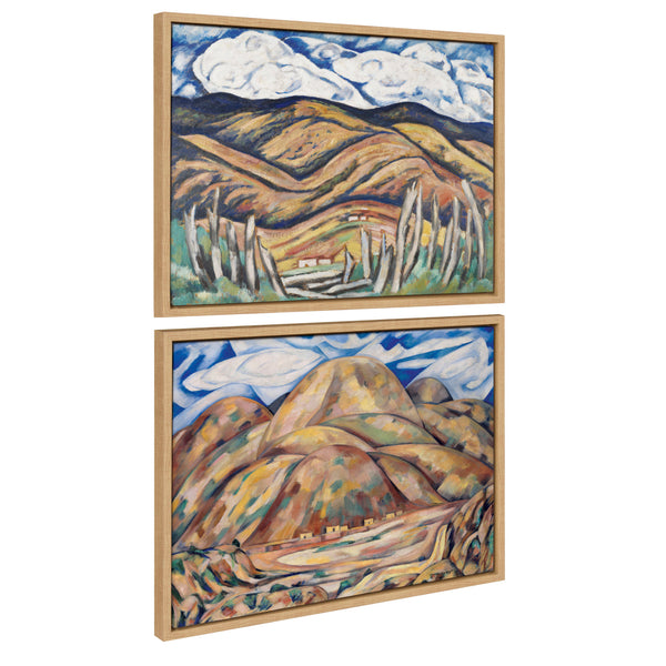 Kate and Laurel Sylvie Marsden Hartley The Last of New England and  Landscape No Framed Canvas Wall Art Set by The Art Institute of Chicago,  Piece Set 18x24 Natural, Decorative