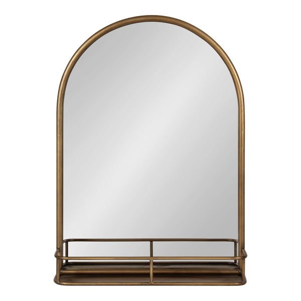 Kate and Laurel Estero Modern Arched Mirror with Shelf, 20 x 28, Gold,  Transitional Arch Mirror for Wall – kateandlaurel