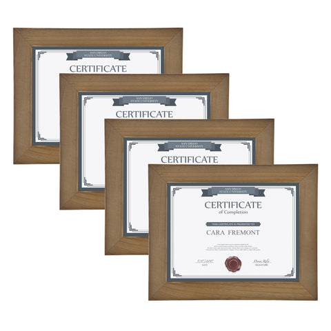 Museum 8.5x11 Wood Picture Frame, Set of 4