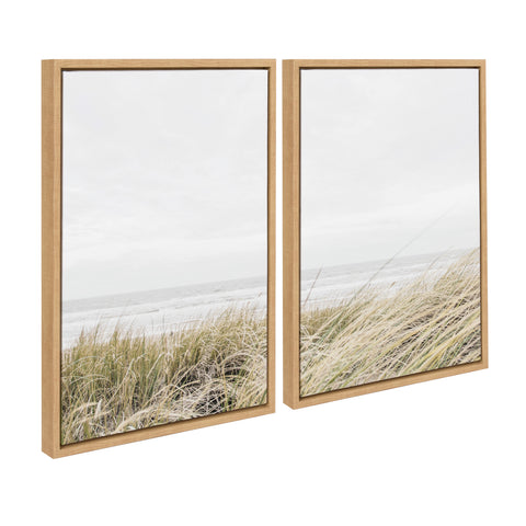 Sylvie East Beach Left and Right Framed Canvas by Amy Peterson Art Studio