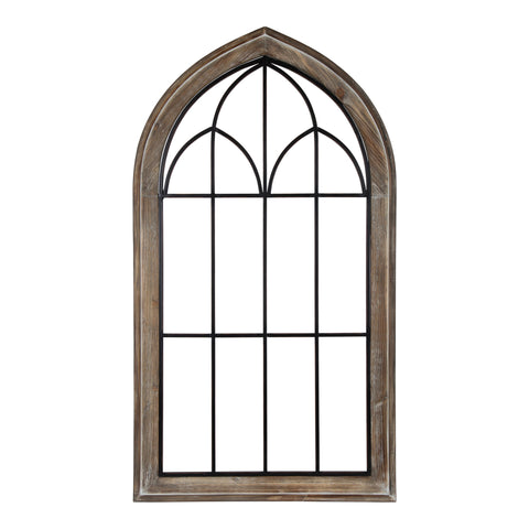 Rennell Window Pane Arch Wall Decor