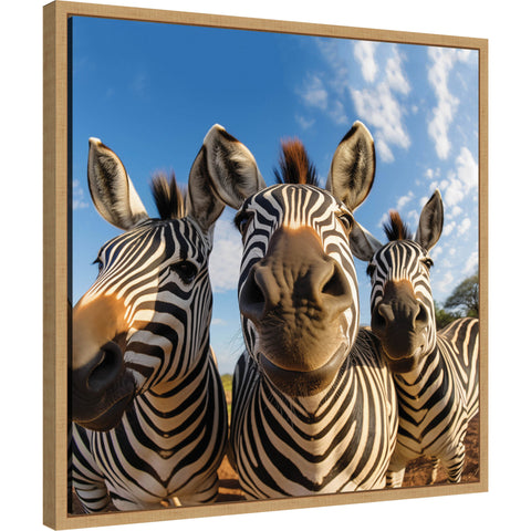 Funny Zebra Selfie by The Creative Bunch Studio