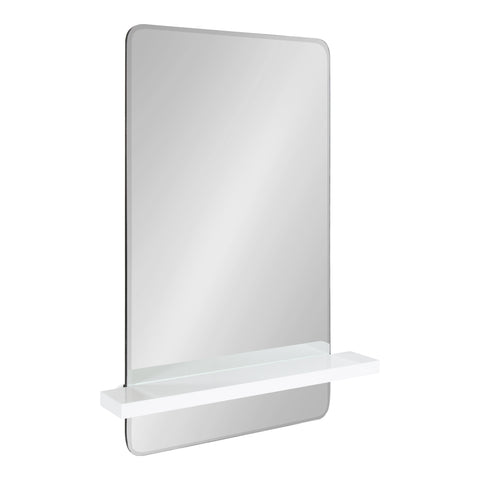 Fosset Frameless Mirror with Shelf