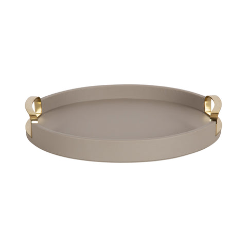 Valeska Round Tray with Handles