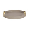 Valeska Round Tray with Handles