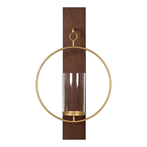 Maxfield Wood and Metal Wall Sconce