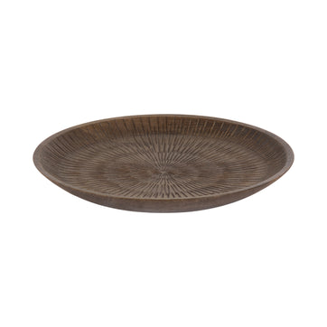 Zandros Round Carved Tray