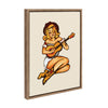 Sylvie Smokey Eyes Cowgirl Framed Canvas by The Whiskey Ginger