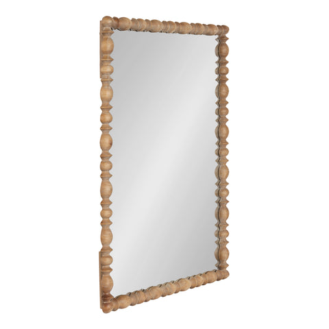 Prindle Turned Wood Rectangle Mirror