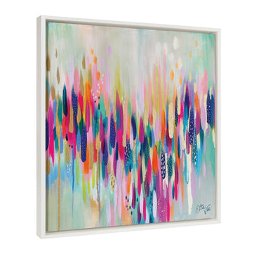 Sylvie Brushstroke 154 Framed Canvas by Jessi Raulet of Ettavee