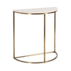 Dorrah Half-Circle Marble Console Table