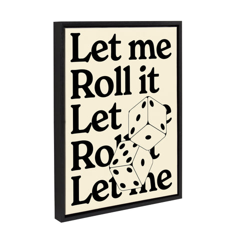 Sylvie Let Me Roll It Framed Canvas by Alli Standefer