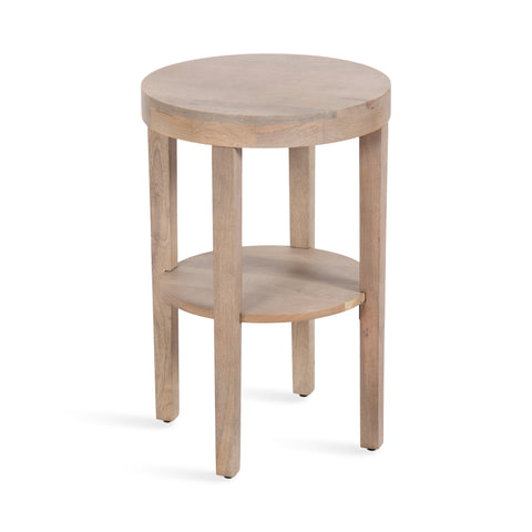 Talcott Round Wood Side Table