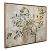 Sylvie Olive Tree Abstract Framed Canvas by The Creative Bunch Studio