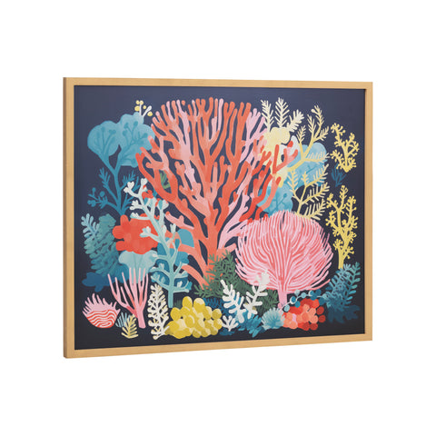 Gallery Bright Coral Underwater Ocean Print by The Creative Bunch Studio