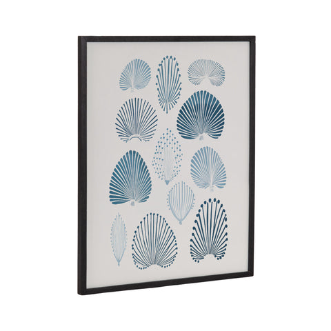 Gallery Abstract Coastal Blue Coral Print by The Creative Bunch Studio