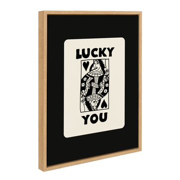 Sylvie Lucky You Framed Canvas by Honey Island Studio