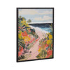 Gallery Tropical Bright Ocean Path Landscape Print by The Creative Bunch Studio