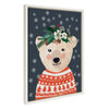 Sylvie MC 0671 Polar Bear Framed Canvas by Mia Charro