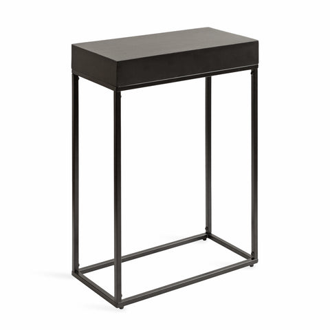 Karlsen Wood and Metal Slim Side Table