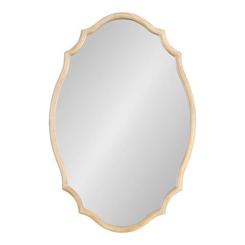 Leanna Wood Scalloped Oval Mirror