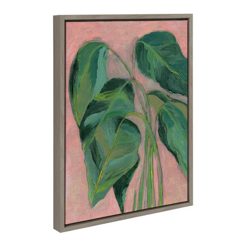 Sylvie Alocasia Framed Canvas by Nikita Jariwala