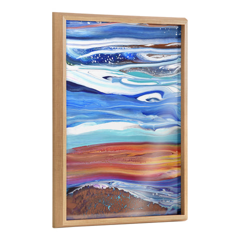 Blake Coastal Currents Framed Printed Art by Xizhou Xie