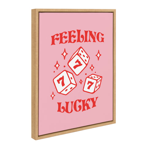 Sylvie Feeling Lucky Framed Canvas by Alli Standefer