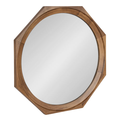 Cyrus Octagon Wall Mirror Wood