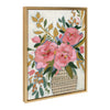 Sylvie Three Pink Peonies Framed Canvas by Mackenzie Nelson