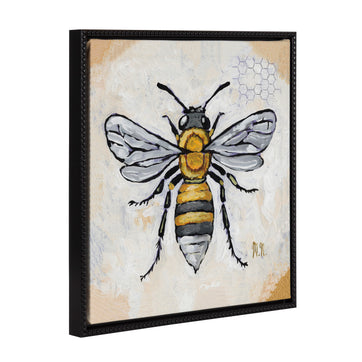 Sylvie Beaded Honeycomb Framed Canvas by Mackenzie Nelson