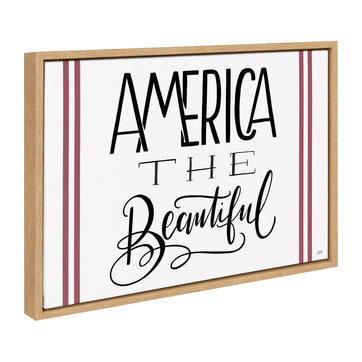 Sylvie America The Beautiful Framed Canvas by Valerie McKeehan of Lily and Val