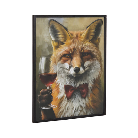 Gallery Traditional Fox Wine Tasting Print by The Creative Bunch Studio