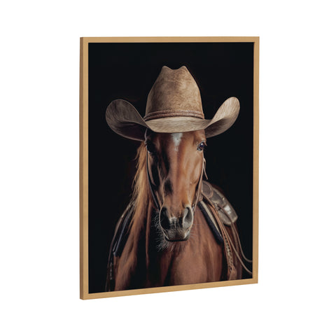 Gallery Horse Wearing a Western Cowboy Hat Print by The Creative Bunch Studio