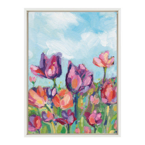 Sylvie Spring Framed Canvas by Rachel Christopoulos