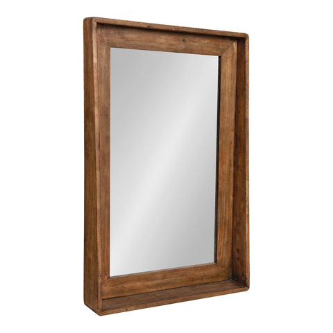 Basking Wall Mirror with Shelf