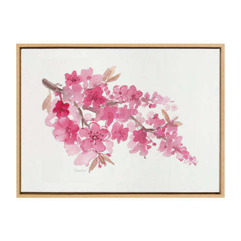 Sylvie Cherry Blossom Framed Canvas by Patricia Shaw