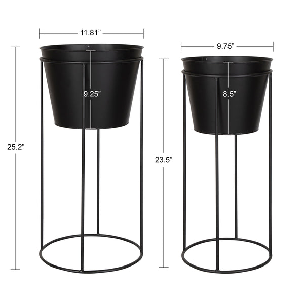 Kate and Laurel Sheely Decorative Modern Metal Planter Stands with ...