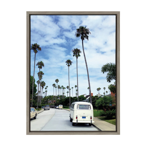 Sylvie La Jolla Commute Framed Canvas by Rachel Bolgov