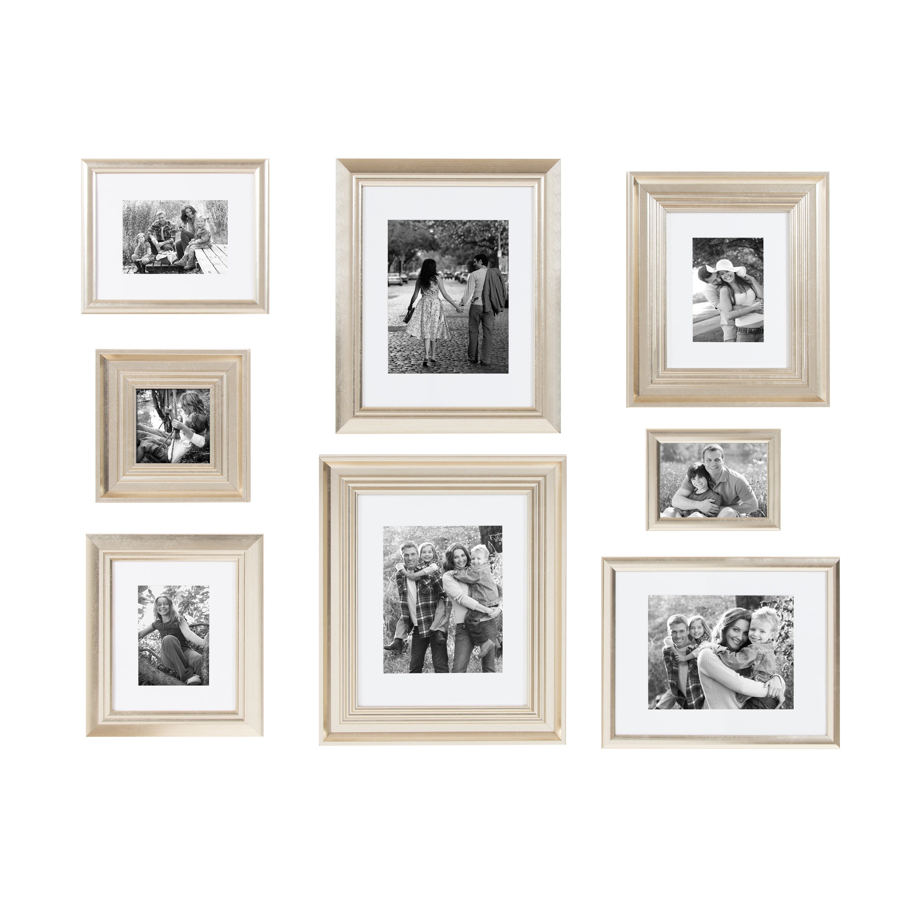 21.5 x 17.5 Matted to 8 x 10 Calter Wall Frame Silver - Kate and Laurel
