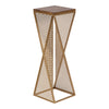 Elita Wood and Metal Pedestal Tea Table