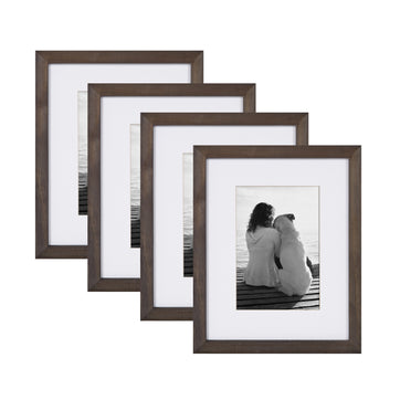 Gallery 8x10 matted to 5x7 Wood Picture Frame, Set of 4