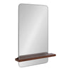 Fosset Frameless Mirror with Shelf