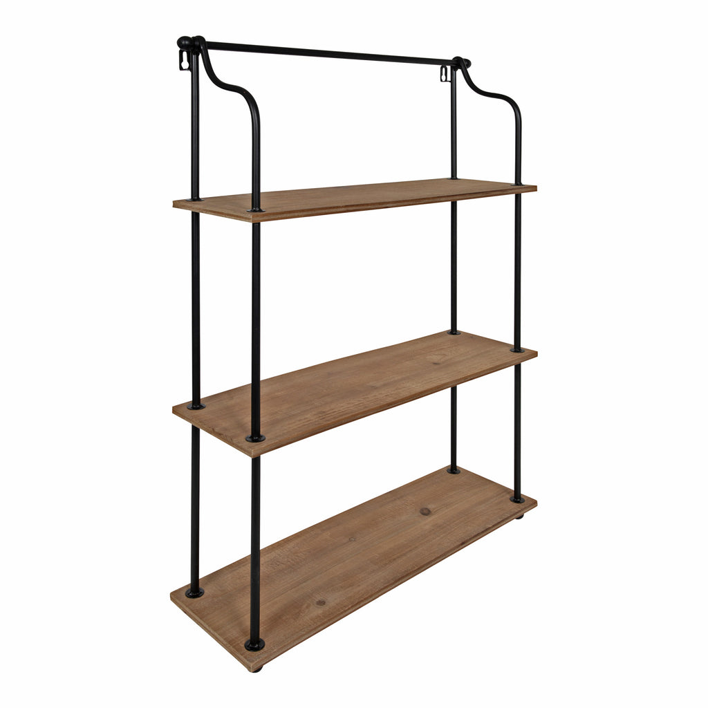 Rae Dunn TOWELS & MORE Wood fashion Iron Shelf