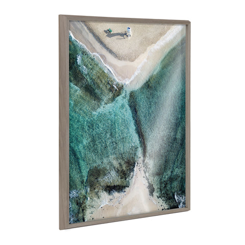 Blake Poipu Beach Framed Printed Art by Rachel Bolgov