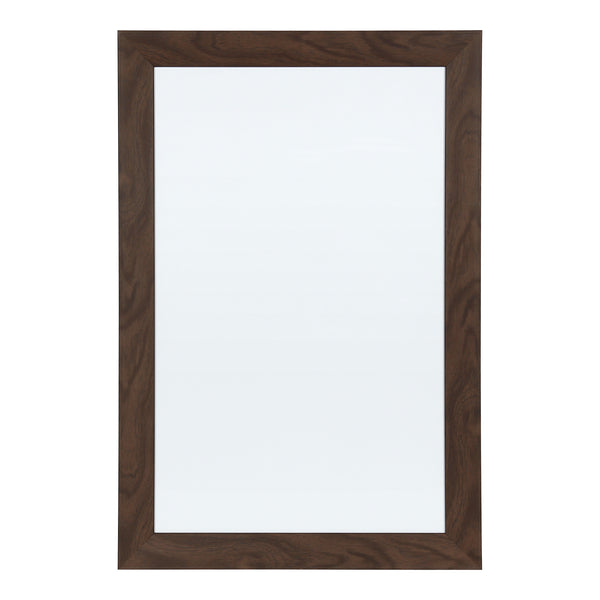 DesignOvation Beatrice Framed Magnetic Dry Erase Board, 18x27, Walnut ...