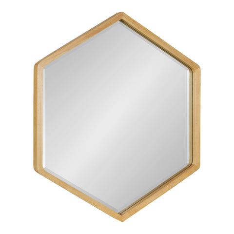 McLean Hexagon Wood Framed Wall Mirror