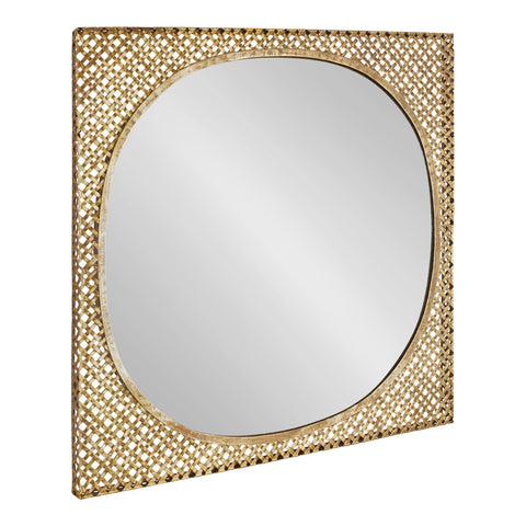 Salazaar Woven Metal Framed Wall Mirror