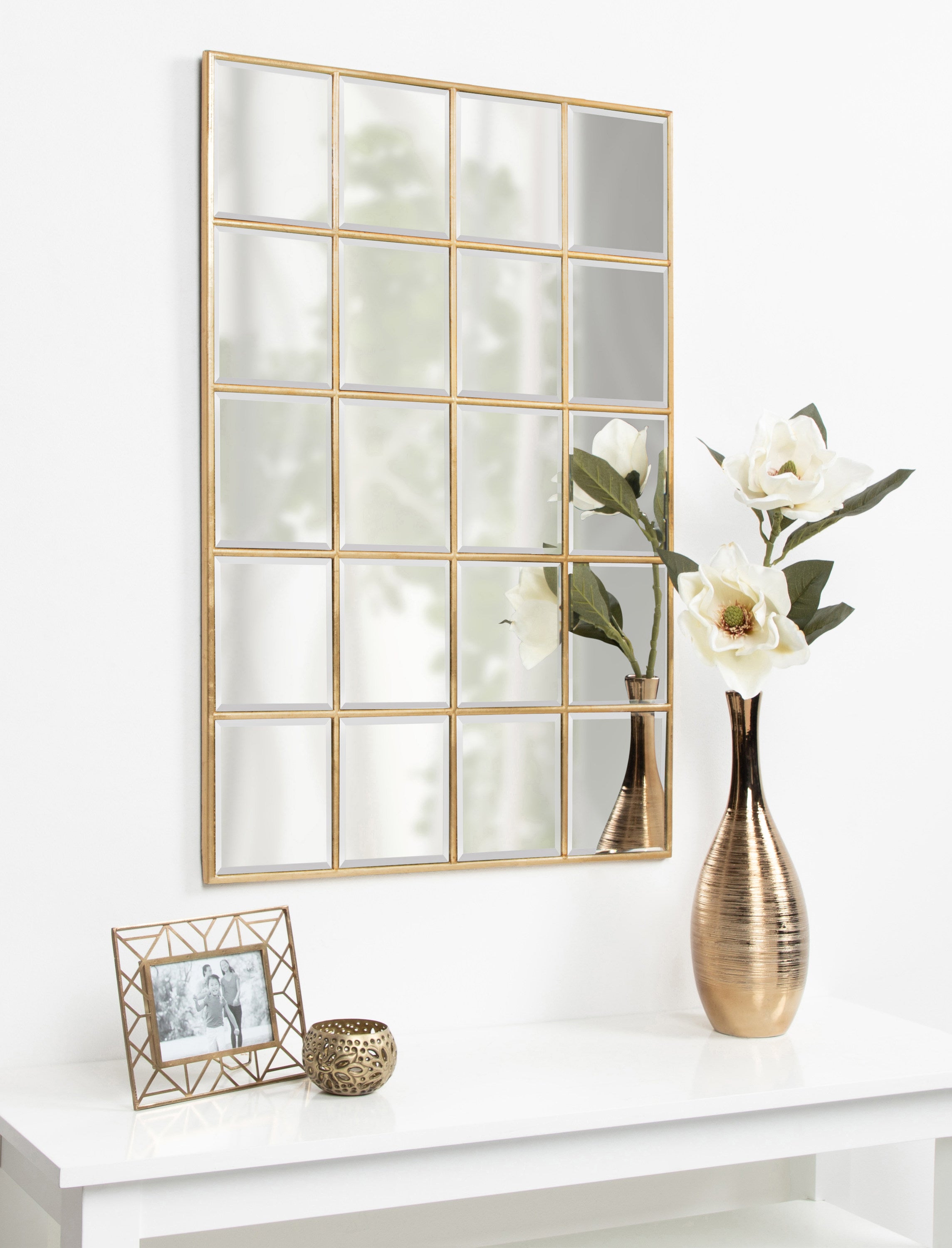 Home Decorators Collection Oversized Gold Metal Frame Windowpane