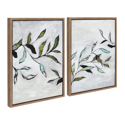 Sylvie Branch I and II Framed Canvas Art Set by Nikita Jariwala